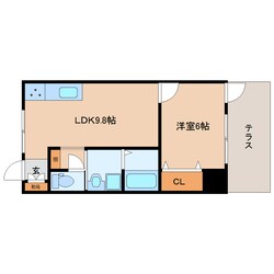 新大宮駅 徒歩4分 1階の物件間取画像